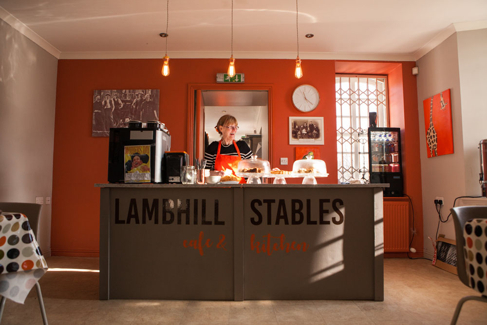 café & kitchen at Lambhill Stables